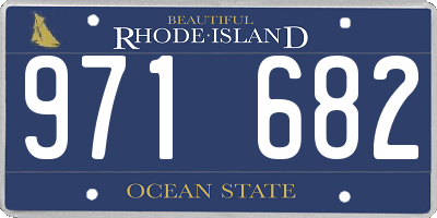 RI license plate 971682