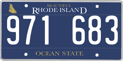 RI license plate 971683