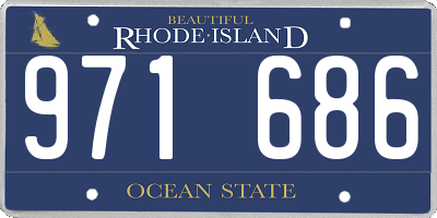 RI license plate 971686