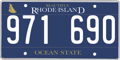 RI license plate 971690