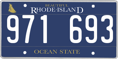 RI license plate 971693