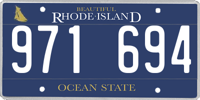 RI license plate 971694