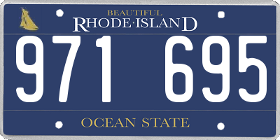 RI license plate 971695