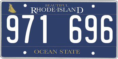 RI license plate 971696