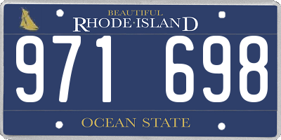 RI license plate 971698