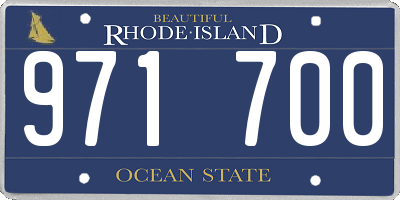 RI license plate 971700