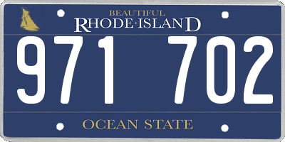 RI license plate 971702