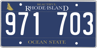 RI license plate 971703