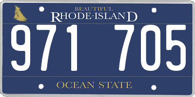 RI license plate 971705