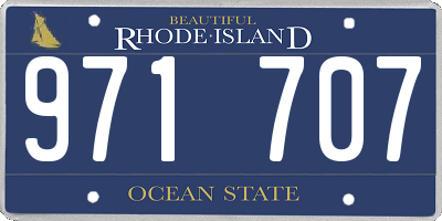 RI license plate 971707