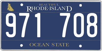 RI license plate 971708