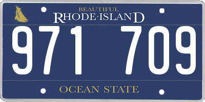 RI license plate 971709