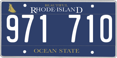 RI license plate 971710