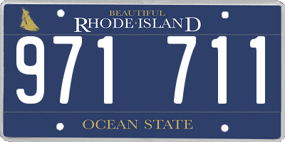 RI license plate 971711