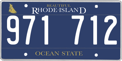 RI license plate 971712