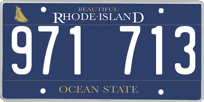 RI license plate 971713