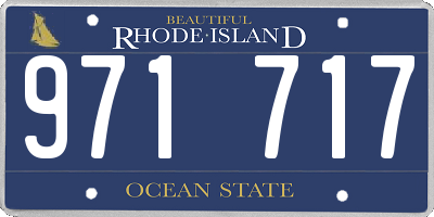 RI license plate 971717