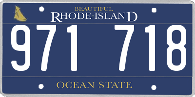 RI license plate 971718