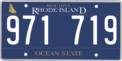 RI license plate 971719