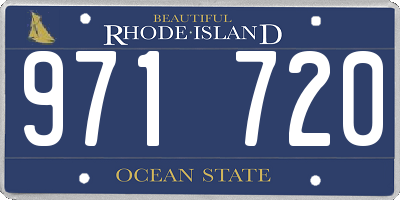 RI license plate 971720