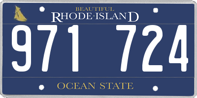 RI license plate 971724