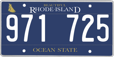 RI license plate 971725