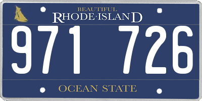 RI license plate 971726