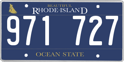 RI license plate 971727