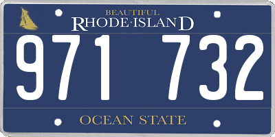 RI license plate 971732