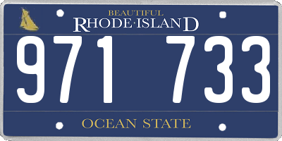 RI license plate 971733