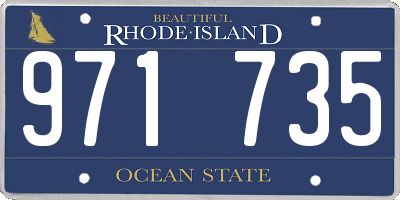 RI license plate 971735