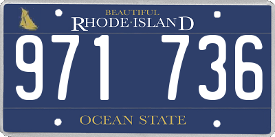 RI license plate 971736