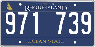 RI license plate 971739