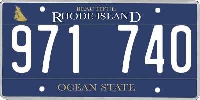 RI license plate 971740