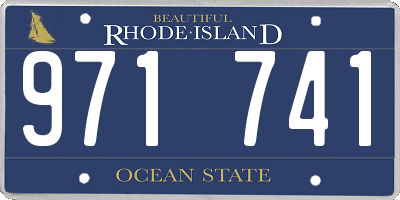 RI license plate 971741