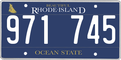 RI license plate 971745