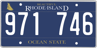 RI license plate 971746