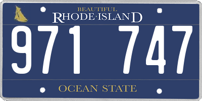 RI license plate 971747