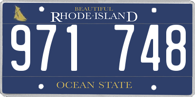 RI license plate 971748