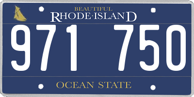 RI license plate 971750