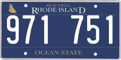 RI license plate 971751