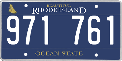 RI license plate 971761