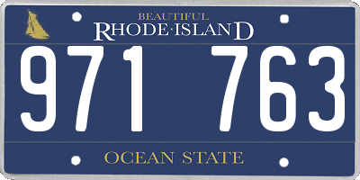 RI license plate 971763