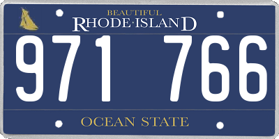 RI license plate 971766