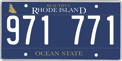 RI license plate 971771