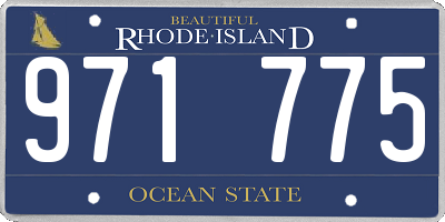 RI license plate 971775