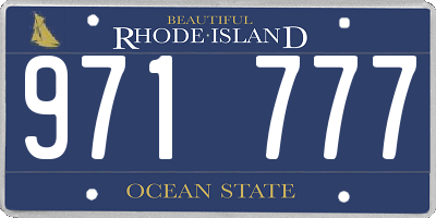 RI license plate 971777