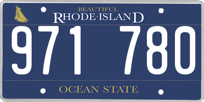 RI license plate 971780