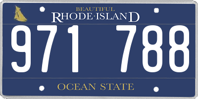 RI license plate 971788