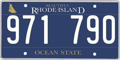 RI license plate 971790